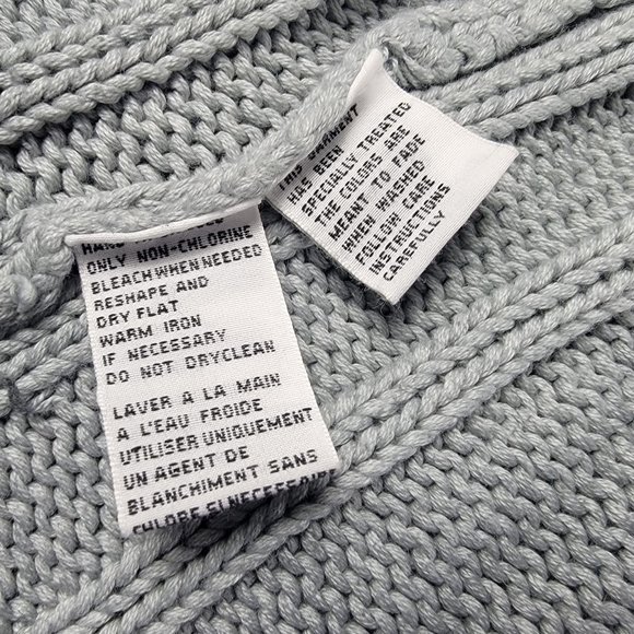 Tommy Bahama Jeans Mens XL Gray Cardigan Sweater Jacket Full Zip Heavyweight - Picture 5 of 12